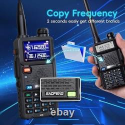 2 X Baofeng 5RM Long Range 10W Multi-Band Radio Walkie Talkie Scanner Full Kit