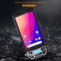 2D Scanner Handheld PDA Android 4G LTE Rugged Phone WIFI GPS Logistics Mobile