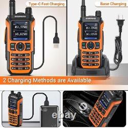 2pack Digital Handheld Radio Scanner Fire Police VHF FM EMS Ham Transceiver Dual