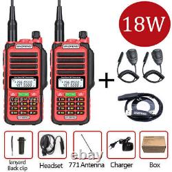 2pcs Baofeng Uv-98 Pro U/vhf Walkie Talkie Long Range Two Way Ham Radios Scanner