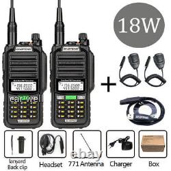 2pcs Baofeng Uv-98pro Uhf/vhf Walkie Talkie Long Range Two Way Ham Radio Scanner