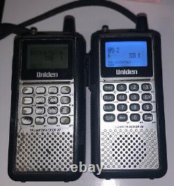 2x Uniden BCD 396XT Trunk Tracker IV Digital Handheld Police Scanners As Is