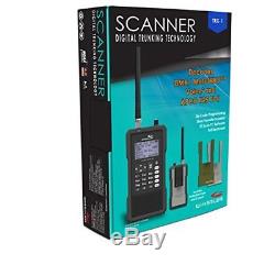 5.31-In Portable Digital Trunking Self Programming Handheld Scanner Radio Black