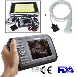 5.5 TFT Color LCD Portable Handheld Digital Ultrasound Scanner Linear Probe CE
