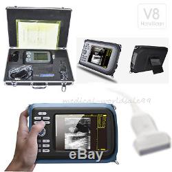 5.5Inch Digital Portable Handheld Ultrasound Scanner+7.5MHz Linear Probe Vet Use