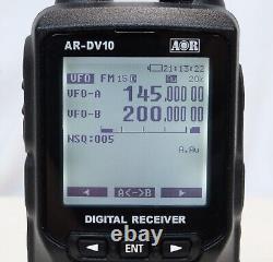 AOR AR-DV10 100khz-1300mhz Digital Receiver Scanner DMR Fusion D-Star Tetra etc