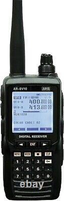 AOR AR-DV10 Digital Handy Receiver 100KHz-1300MHz SDR Digital Receiver Black