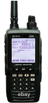 AOR AR-DV10 Digital Handy Receiver 100KHz-1300MHz SDR Digital Receiver Black N