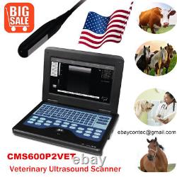 Animal Veterinary Ultrasound Scanner Laptop Machine, 7.5m Rectal Probe, Cowithhorse