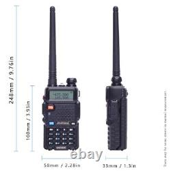 Baofeng UV-5R 8W Dual-Band Long Range Radio Walkie Talkie Scanner Transceiver