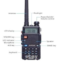 Baofeng UV-5R 8W Dual-Band Long Range Radio Walkie Talkie Scanner Transceiver