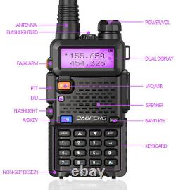 Baofeng UV-5R 8W Walkie Talkies Long Range Dual Band Two Way Ham Radio Scanner