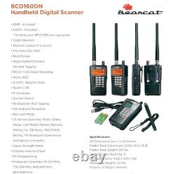 Bearcat BCD160DN Handheld Digital Scanner, Exclusive Features, Band Scope Rap