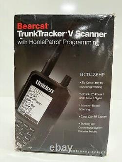 Bearcat TrunkTracker V Uniden BCD436HP Digital Handheld Scanner