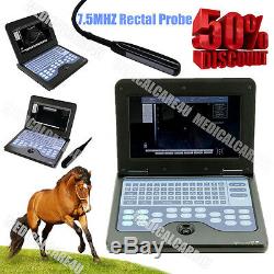 CE 10.1 Inch Veterinary VET Laptop Ultrasound Scanner Diagnostic Machine RECTAL