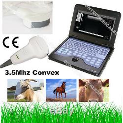 CE CMS600P2 Veterinary Digital Laptop Ultrasound Scanner Machine+Convex Probe