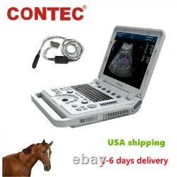 CMS1700A-VET CONTEC color doppler Vet ultrasound scanner +7.5Mhz rectal portable