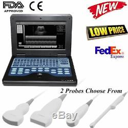 CMS600P2, Portable laptop machine Digital Ultrasound scanner 2 Probes, FDA CE, USA