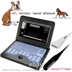 CMS600P2VET Digital Laptop Ultrasound Scanner Machine 7.5mhz Rectal+7.5 linear