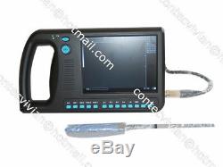 CMS600S Digital Palmsmart Veterinary VET Ultrasound Scanner 6.5 Rectal Probe+USB