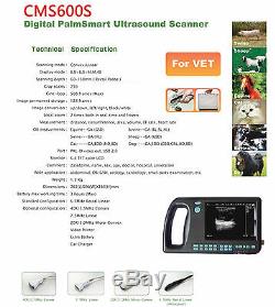 CONTEC Digital Handheld Veterinary Ultrasound Scanner Machine+ Rectal Probe+ USB