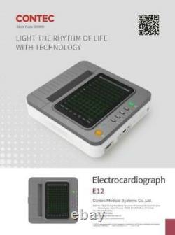 CONTEC E12 12 Channel 12 lead Touch ECG Electrocardiograph, PC Software USA ship
