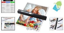 Compact Handheld A4 Scanner 300/600/900 DPI, No Software Needed, 16GB SD Card