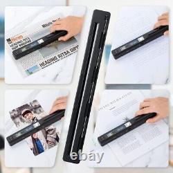 Compact Handheld A4 Scanner 300/600/900 DPI, No Software Needed, 16GB SD Card