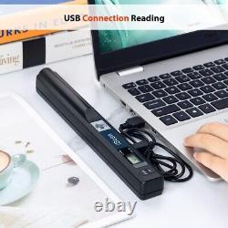 Compact Handheld A4 Scanner 300/600/900 DPI, No Software Needed, 16GB SD Card
