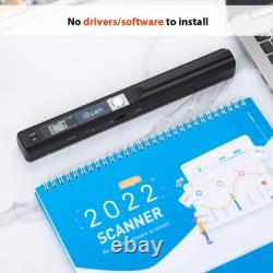 Compact Handheld A4 Scanner 300/600/900 DPI, No Software Needed, 16GB SD Card