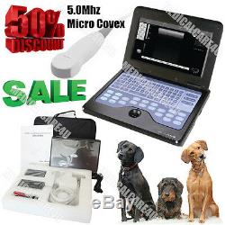 Contec Laptop Veterinary Ultrasound Scanner Micro Convex VET Dog Cat Animal, CE