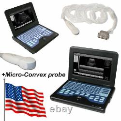 Diagnostic 6.5Mhz Heart/Cardiac Ultrasound Scanner Portable Machine USA FEDEX