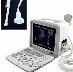 Digital 3D Portable Ultrasound Scanner Machine Convex + Transvaginal 2 Probes CE