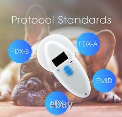Digital Animal Pet Chip ID Reader Scanner RFID Microchip FDX-A ISO USB Handheld