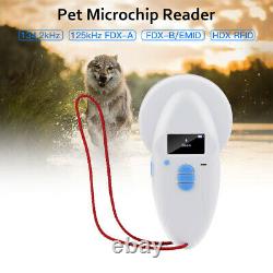 Digital Animal Pet Chip ID Reader Scanner RFID Microchip FDX-A ISO USB Handheld