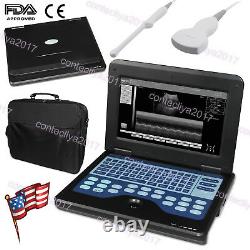 Digital Diagnostic System Portable Laptop Ultrasound Scanner Machine+2 Probe, FDA