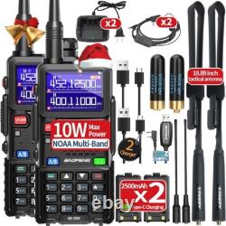 Digital Handheld Radio Scanner Fire Police 2 Way Transceiver Dual 2 PACK NEW