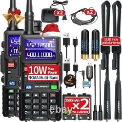 Digital Handheld Radio Scanner Fire Police 2 Way Transceiver Dual 2 PACK NEW