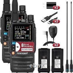 Digital Handheld Radio Scanner Fire Police 2 Way Transceiver Dual 2 PACK NEW