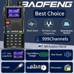 Digital Handheld Radio Scanner Fire Police 2 Way Transceiver Dual 2 PACK NEW