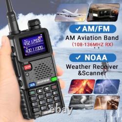 Digital Handheld Radio Scanner Fire Police 2 Way Transceiver Dual 2 PACK NEW