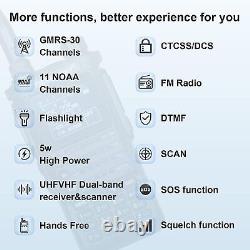 Digital Handheld Radio Scanner Fire Police 2 Way Transceiver Dual VHFUHF FM EMS