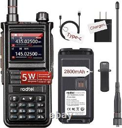 Digital Handheld Radio Scanner Fire Police VHF FM EMS Ham 2 Way Transceiver Dual