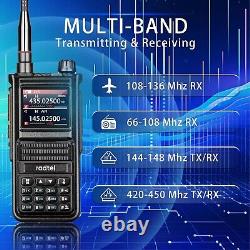 Digital Handheld Radio Scanner Fire Police VHF FM EMS Ham 2 Way Transceiver Dual