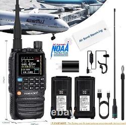 Digital Handheld Radio Scanner Fire Police VHF FM EMS Ham 2 Way Transceiver Dual