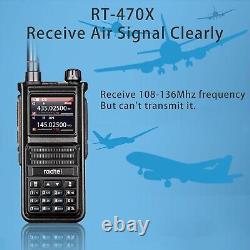 Digital Handheld Radio Scanner Fire Police VHF FM EMS Ham 2 Way Transceiver Dual