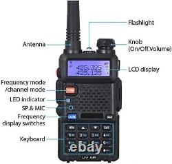 Digital Handheld Radio Scanner Fire Police VHF FM EMS Ham 2 Way Transceiver Dual