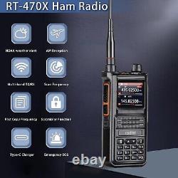 Digital Handheld Radio Scanner Fire Police VHF FM EMS Ham 2 Way Transceiver Dual