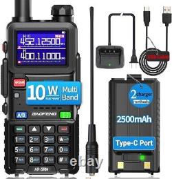 Digital Handheld Radio Scanner Fire Police VHF FM EMS Ham 2 Way Transceiver Dual