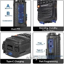 Digital Handheld Radio Scanner Fire Police VHF FM EMS Ham 2 Way Transceiver Dual